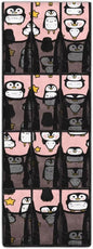 Penguin Space Saving Hanging Shoe Organizer,Entryway Bedroom Bathroom Storage Bags with 12 Mesh Large Pockets,Stylish Print