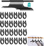 40Pcs FoldableTravel Hangers Space Saving Portable Folding Coat Hangers Travel Accessories Essentials for Traveling Camping Flying RV Cruises Suitcase Clothes Drying Rack Black40