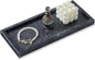 Natural Marble Vanity Tray, Luxury Stone Organizer for Bathroom & Kitchen Counter | Holds Soap Dispenser, Jewelry, Perfume | Non-Resin, Non-Ceramic Décor