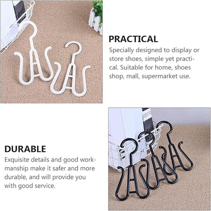 Happyyami 12pcs Thickened Plastic Shoe Display Hooks Sturdy Shoes Organizer for Install Hanging Hooks