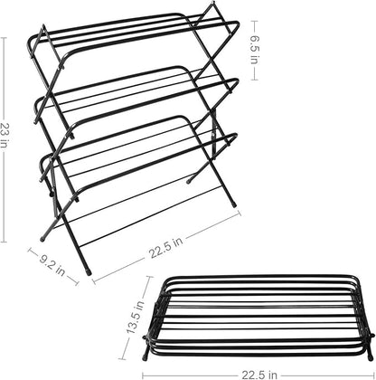 Zenree 4-Tier Shoe Rack Holder/Shelf Organizer, Matte Black - Stackable Storage Corner Racks, Perfect for Cabinet, Entryway, or Garage