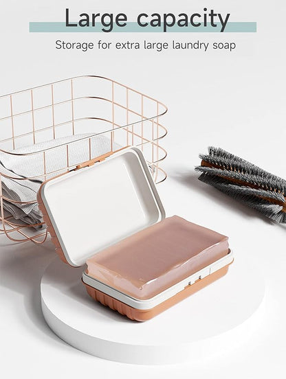 Travel Soap Dish with Lid - Draining Soap Bar Holder- Portable Soap Case for Traveling, Camping, Outdoor, Gym, Bathroom,Travel Essentials