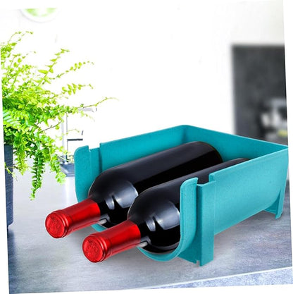 SOLUSTRE Beer and Soda Can Holder Organizer for Fridge Portable Blue Storage Rack for Bottles and Cans for Home Kitchen and Party Use