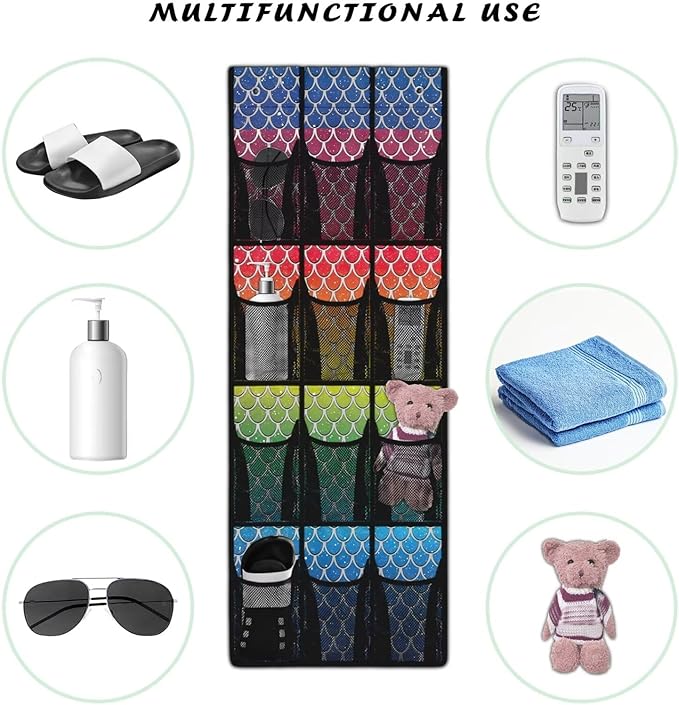 Scales Over The Door Shoes Organizers,Behind Door Shoes Hang Holder Rack,Storage for Small Spaces,Hanging Storage Bags