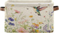 Spring Flowers Hummingbird Storage Basket Decorative Wildflowers Butterfly Summer Fabric Basket Bins Foldable Shelf Closet Storage Box Cube With Handle Organizer Basket For Kids Toys Clothes Bedroom