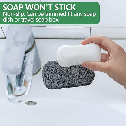8Pcs Soap Saver Pad, Soap Savers for Bar Soap Bathroom Soap Dishes Self Draining Pads for Soap Lift Dish, Soap Holders for Bathroom (8 Colors)