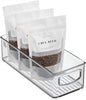 iDesign Stackable Storage Bin with Handles for Pantry, Fridge, or Freezer, Clear, Made in USA