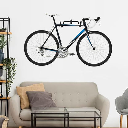 Qualward Bike Wall Mount Hanger, Garage Bike Rack for Indoor Bicycle Storage in Garage Home, Horizontal Bike Holder for Road Bikes, Mountain Bikes, Hybrid Bikes