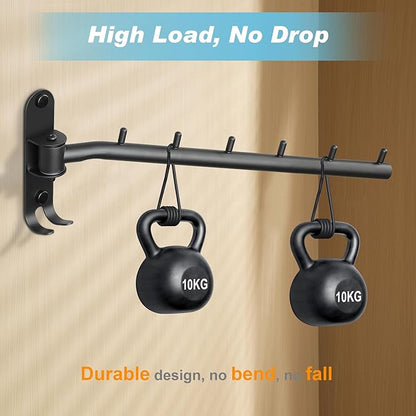 Alise Wall Mounted Drying Rack,Swivel Clothes Drying Rack Stainless Steel,Space Saving Clothes Hanger Rack,Heavty Duty Clothes Wall Drying Rack for Laundry Closet Bedroom/Bathroom,Matte Black