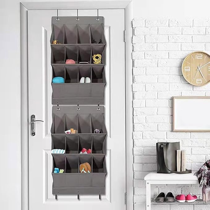 Space Saving Over Door Shoe Holder Maximized Storage with Oxford Over Door Shoe Organizers for Small Living Spaces Storage