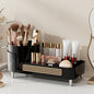Rotating Large Capacity Cosmetic Display Case,Bathroom Counter Organizer Countertop Storage,Cosmetics Skincare Shelf Organizer (Black, XM)