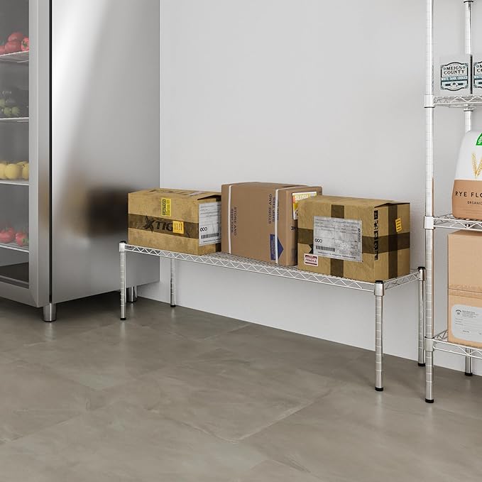 14" Deep x 54" Wide x 14" Height Wire Shelving Kit | 1-Tier | NSF Commercial Storage Rack Unit