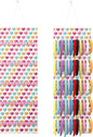 Tudomro Hanging Headband Holder for Girls Felt Hair Accessories Organizer with 60 Elastic Bands Bow Hanger for Girls Hair Bows Without Headbands(Multicolor,Heart)