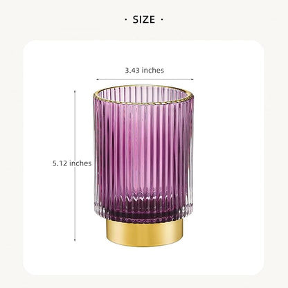 Makeup Brush Holder Organizer,Toothbrush Holders,Desk Pen Pencil Holder,Multifunctional Vintage Glass Brush Cup(A3-25-US)