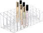 ELLDOO Rollerball Perfume Organizer, 36 Spaces Clear Acrylic Perfume Storage Holder Beauty Scent Holder, Makeup Lipgloss Lipstick Display Case