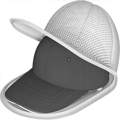 Hat Washer for Washing Machine | 2-Pack Anti-Deformation Cap Cage with Mesh Laundry Bag | Baseball Cap Cleaner, Shaper & Protector for Laundry or Travel