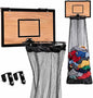 Wooden Basketball Hamper - Hoop Laundry Basket Over the Door - Room Decor