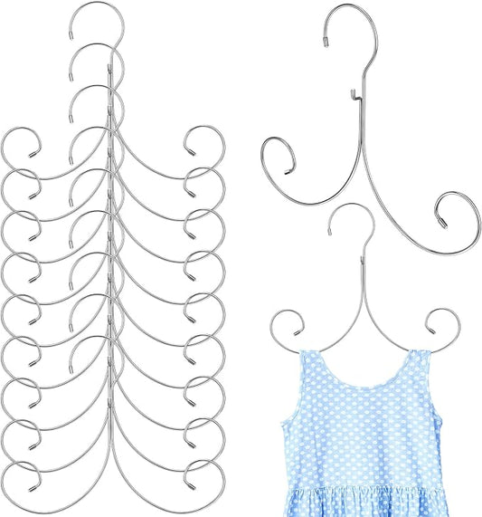 Colingmill 10 Pcs Lingerie Hangers Bathing Suit Hangers Life Jacket Non Slip Cascading Racks for Tank Tops, Sports Bra, Yoga Tops, Lingerie, Swimsuits