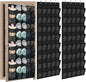 Windyun 2 Pack 40 Over the Door Shoe Organizers Large Mesh Pocket Hanging Shoe Rack for Closet Nonslip Behind Dorm Door Storage Holder Dorm Essentials Back to School Organizer for College(Black)
