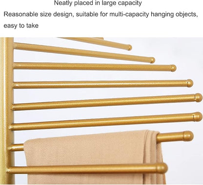 Floor-Standing Metal Spiral Scarf Display Stand, Creative Clothing Store Silk Scarf Shawl Storage Rack, Multi-Purpose Pants Rack Belt/tie Organizer Hanger Holder, Accessory Organizer Rack
