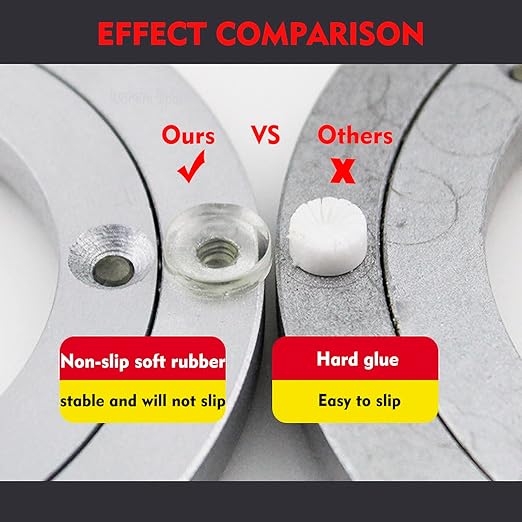 Aluminium Alloy Turntable Bearing, Heavy Duty Swivel Turntable Lazy Susan Rotating Bearing Turntable Round Dining Table Smooth Swivel Plate Hardware (300mm - 12inch)