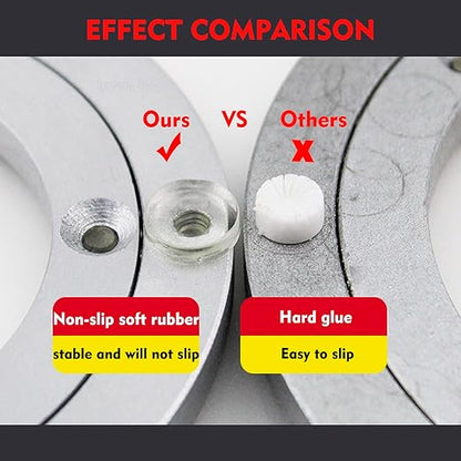 Aluminium Alloy Turntable Bearing, Heavy Duty Swivel Turntable Lazy Susan Rotating Bearing Turntable Round Dining Table Smooth Swivel Plate Hardware (300mm - 12inch)