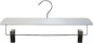 NAHANCO Contemporary Collection: Wooden Skirt/Pant Hanger, 14" White (Pack of 100)