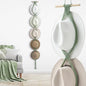 Yulejo Macrame Hat Hangers Racks Boho Cowboy Hats Holders Western Display Organizer Storage decor Back of Door for Wall(Sage Green,Five Hats Style)