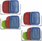 MaraFansie 4 Pack Over Cabinet Organizer Storage Lid Organizer Caddy Space Saver No Drilling Adhesive Hook Over Door Organizer, Transparent