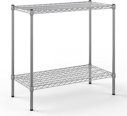 18" Deep x 36" Wide x 34" Height Wire Shelving Kit | 2-Tier | NSF Commercial Storage Rack Unit