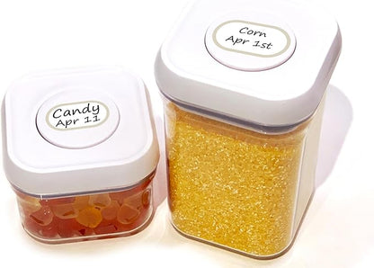 Waterproof Kitchen Labels for OXO POP Food Storage Containers and Home Organization, Pack of 64