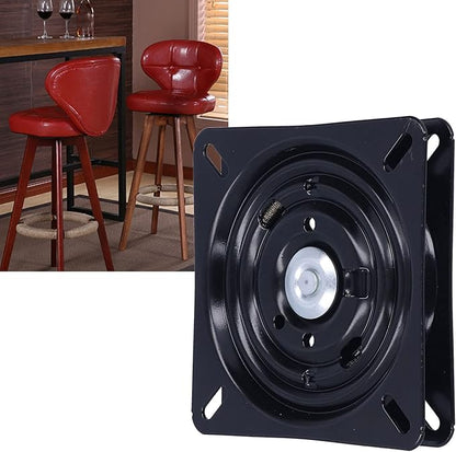 7" Lazy Susan Turntable Bar Stool Swivel Plate Automatic Rebound Stool Rotating Base Chair Turntable Base Lazy Susan Hardware for Home Bar Office Furniture Replacement