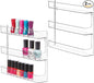 iDesign Hanging Nail Polish & Cosmetics Organizer, Set of 2, The Clarity Collection – 8.78" x 2.02" x 11.07", Clear
