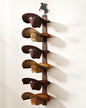 Cowboy Hat Rack for Wall – 3-Piece Wooden & Metal Western Hat Holder, Rustic Rider Sign Decor, Holds up to 6 Hats, Wall Mounted Cowboy Hat Organizer & Storage Display Rack for Cowboy Room Decor