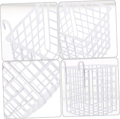 Mobestech 3pcs Hanging Iron Wire Basket Storage Rack Versatile Cabinet Door Organizer for Kitchen and Bathroom Sturdy Resistant Design Space Saving for Utensils and Toiletries