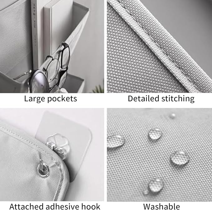 Wall Pocket - 15.75 x 24.8 Inch Step , Door Hanging Bag, Cupboard Hangable Storage Bag for Kitchen, Cupboard, Bathroom, Bedroom, Laundry College Door