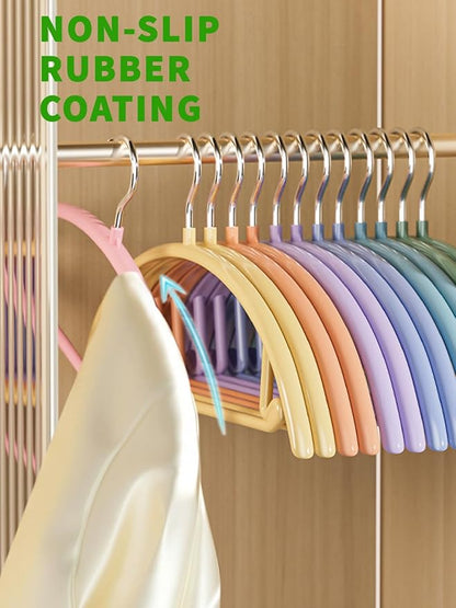 SLMT Sweater Hangers No Shoulder Bump Womens Coat Hanger Non Slip 14 Pack Heavy Duty Metal Clothes Hangers for Closet