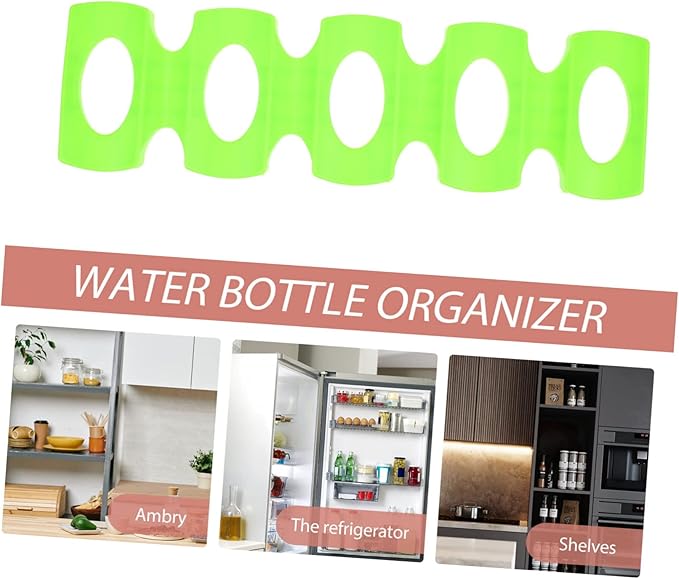 MAGICLULU 2pcs Refrigerator Beer Holder Mat Convenient Beverage Organizer for Cans and Bottles Silicone Design Stackable Drink Rack for Fridge and Freezer Storage