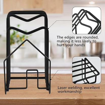 Chopping Board Organizer Stand Holder (Black)