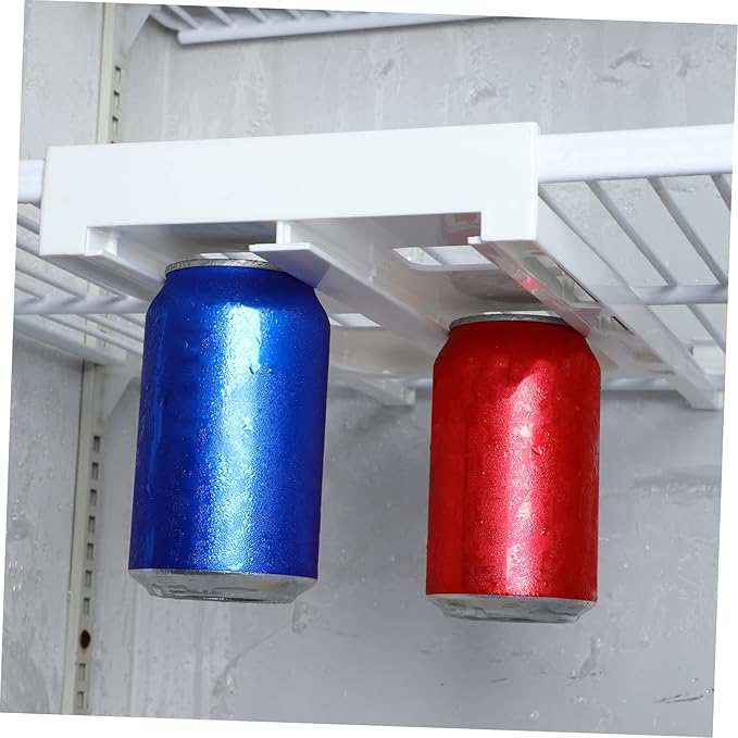 SOLUSTRE 2 Pcs Fridge Can Dispenser Rack Soda Can Organizer for Refrigerator Space-saving Storage Boxes Easy to Use