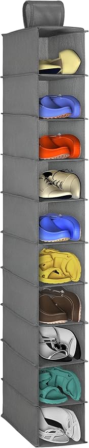 Libeder Hanging Shoe Organizer,10-Shelf Hanging Closet Organizers and Storage Shoes Organizer Shelves Hanging Shoe Rack Holder