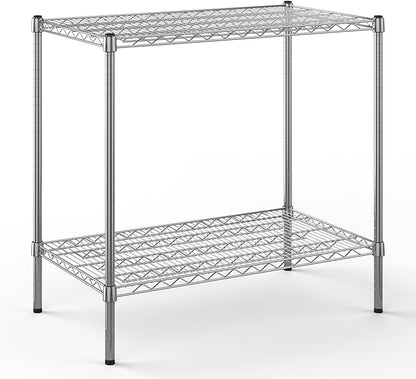 21" Deep x 36" Wide x 34" Height Wire Shelving Kit | 2-Tier | NSF Commercial Storage Rack Unit