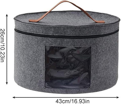 Shakven Dustproof Hat Box - Travel Storage with Fixed Elastic Band, Suitable for Women, Men, Blankets