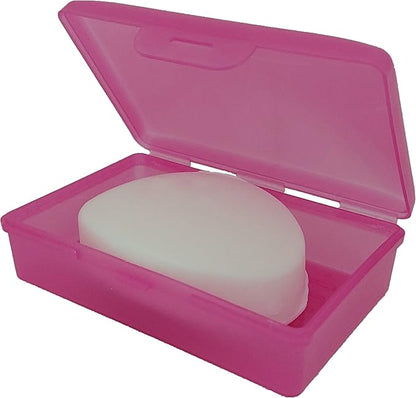 American Comb Travel Soapbox, Durable Storage Container, Multiple Colors, Made in USA (1, Pink)