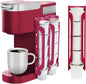 K Cup Holder for Keurig: Coffee Pod Holder for Counter Small Space - Kcup holders for Wall Mount (2, Rose Red)