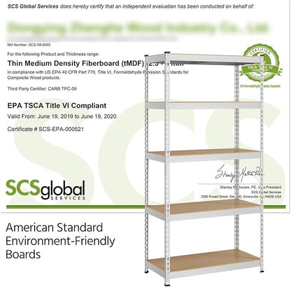 Topeakmart 3PCS 5-Tier Utility Shelves, Metal Storage Shelves Garage Shelving Unit Adjustable Garage Storage Shelves Storage Racks Heavy Duty Shed Shelving- Silver, 35.5 x 17.5 x 72 Inch