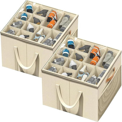 for Shoe Storage Organizer for Closet, Large Shoe Box Storage