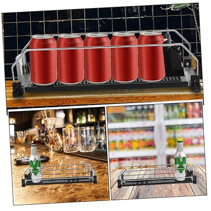 2pcs Beverage Propeller Refrigerator Organizer Soda Dispenser Stand for Fridge Can Dispenser