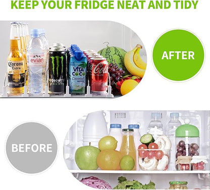 Coanto Drink Organizer for Fridge 3 Row&5 Row