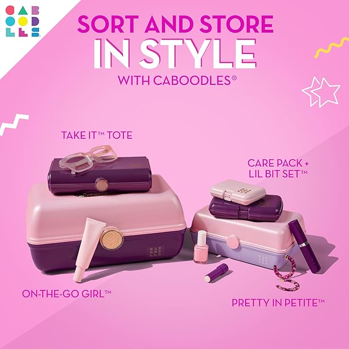 Caboodles On-the-go girl cosmetic organizer, Bubblegum Marble